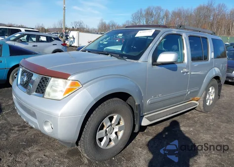 2005 Nissan Pathfinder Se Off-Road z USA, uszkodzony, nr VIN 5N1AR18W75C741921